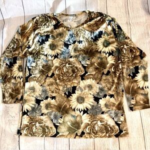 Floral Velvet blouse. It would fit a size small